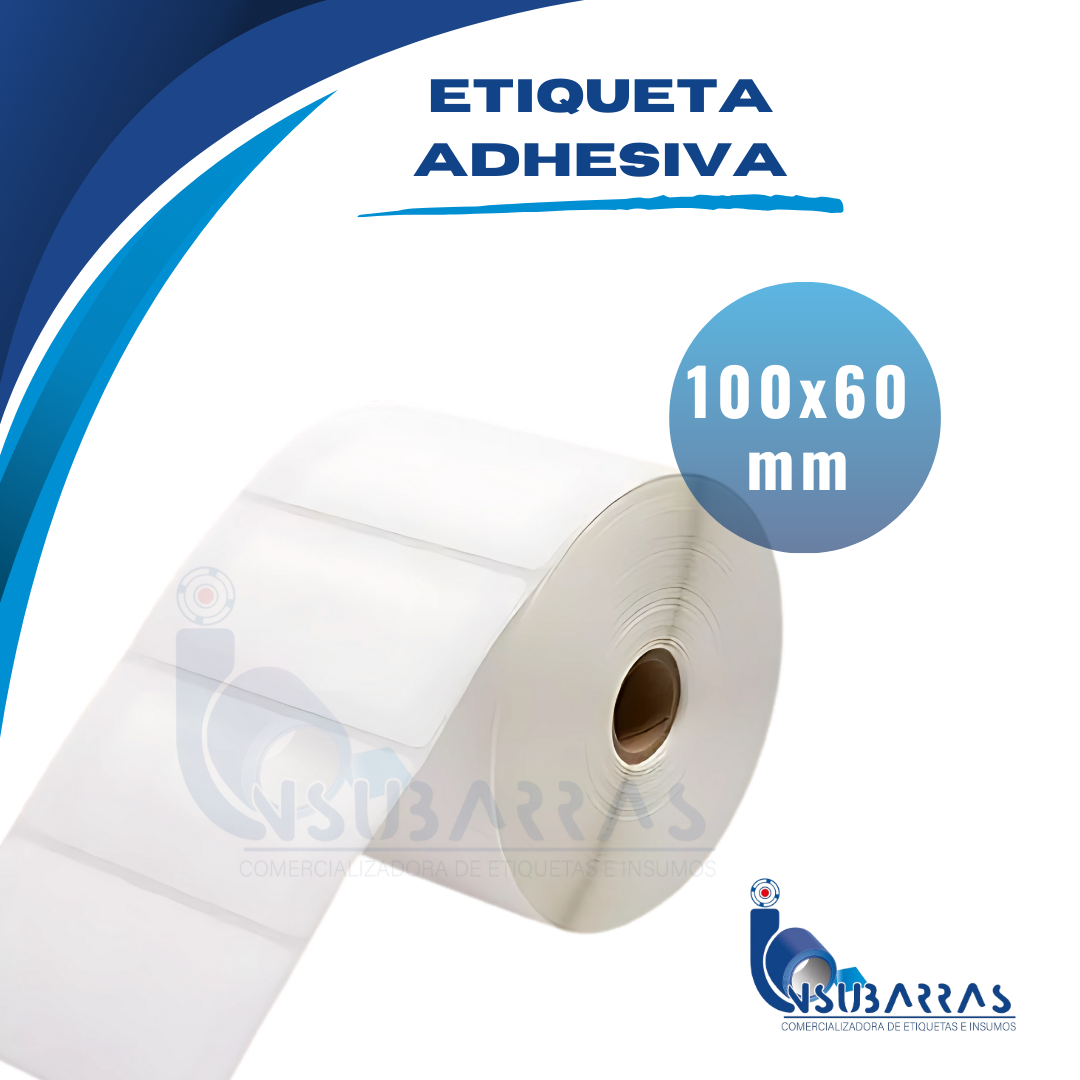 100x60 mm - POLIPROPILENO BLANCO MATE