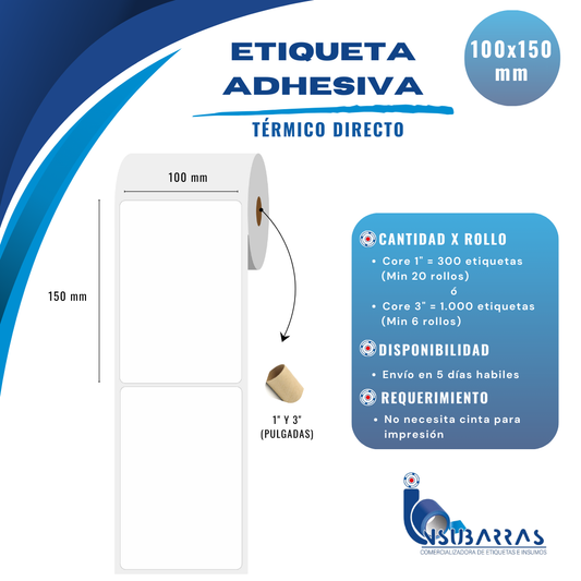 100x150 mm - TÉRMICA DIRECTA