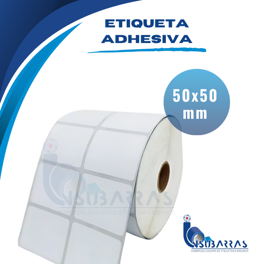 50x50 mm - POLIPROPILENO BLANCO BRILLANTE
