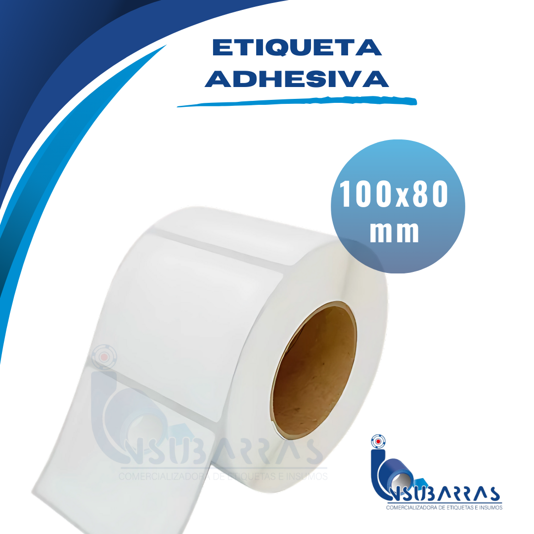 100x80 mm - POLIPROPILENO BLANCO BRILLANTE