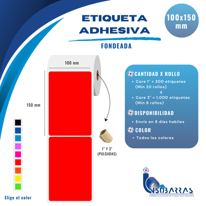 100x150 mm - TRANSFERENCIA TÉRMICA