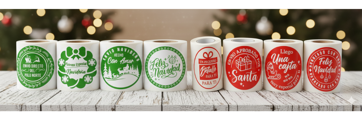 STICKER NAVIDAD X50 Und