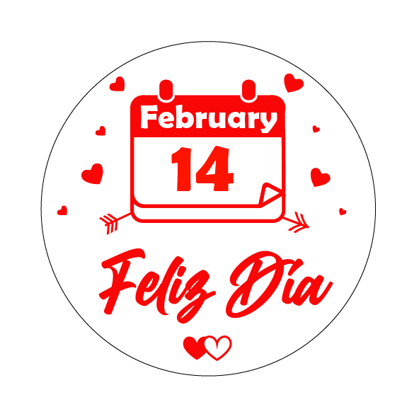 STICKER SAN VALENTIN X50 Und