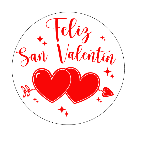 STICKER SAN VALENTIN X50 Und