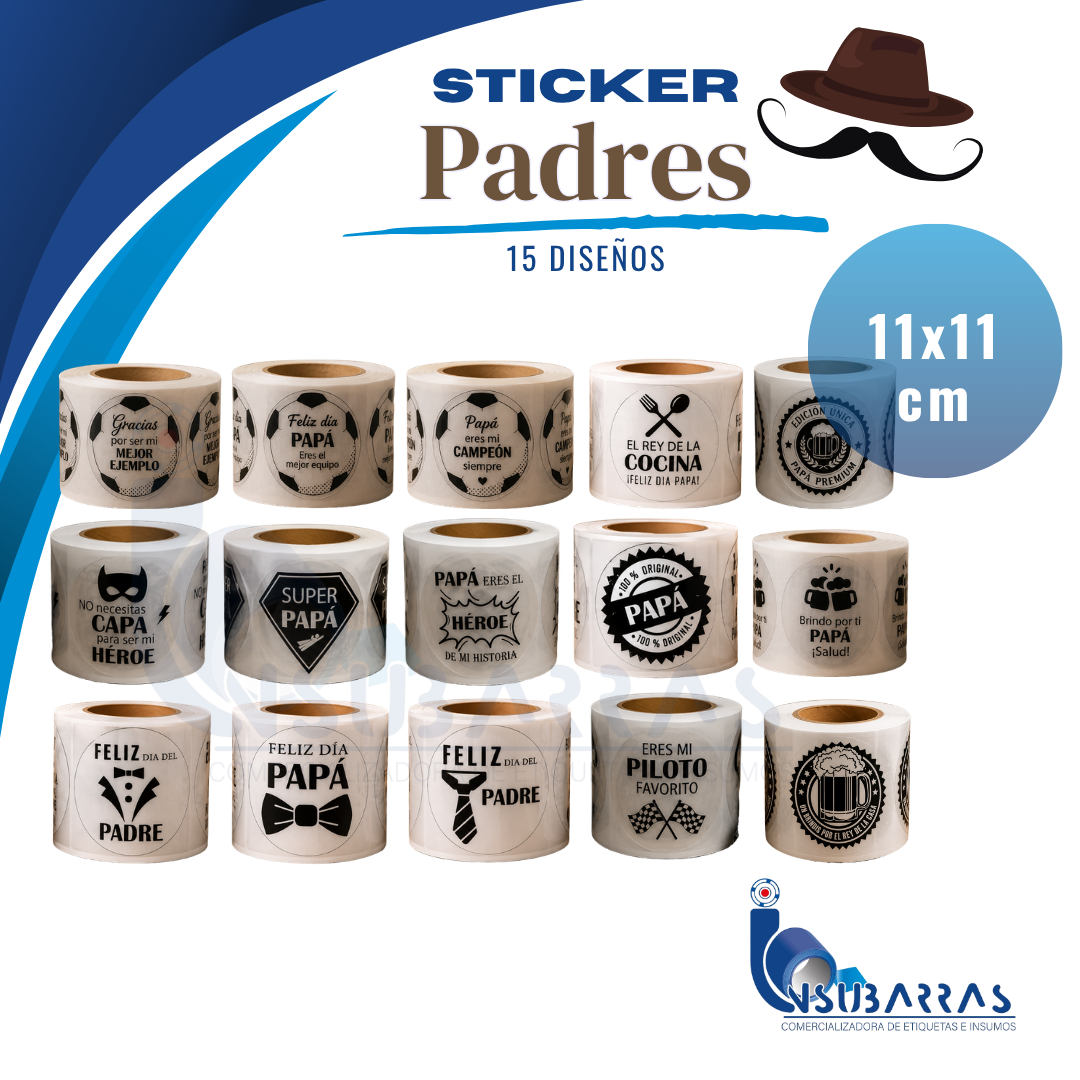 STICKER PADRES X50 Und