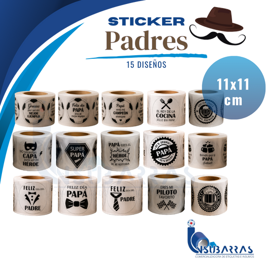 STICKER PADRES X50 Und